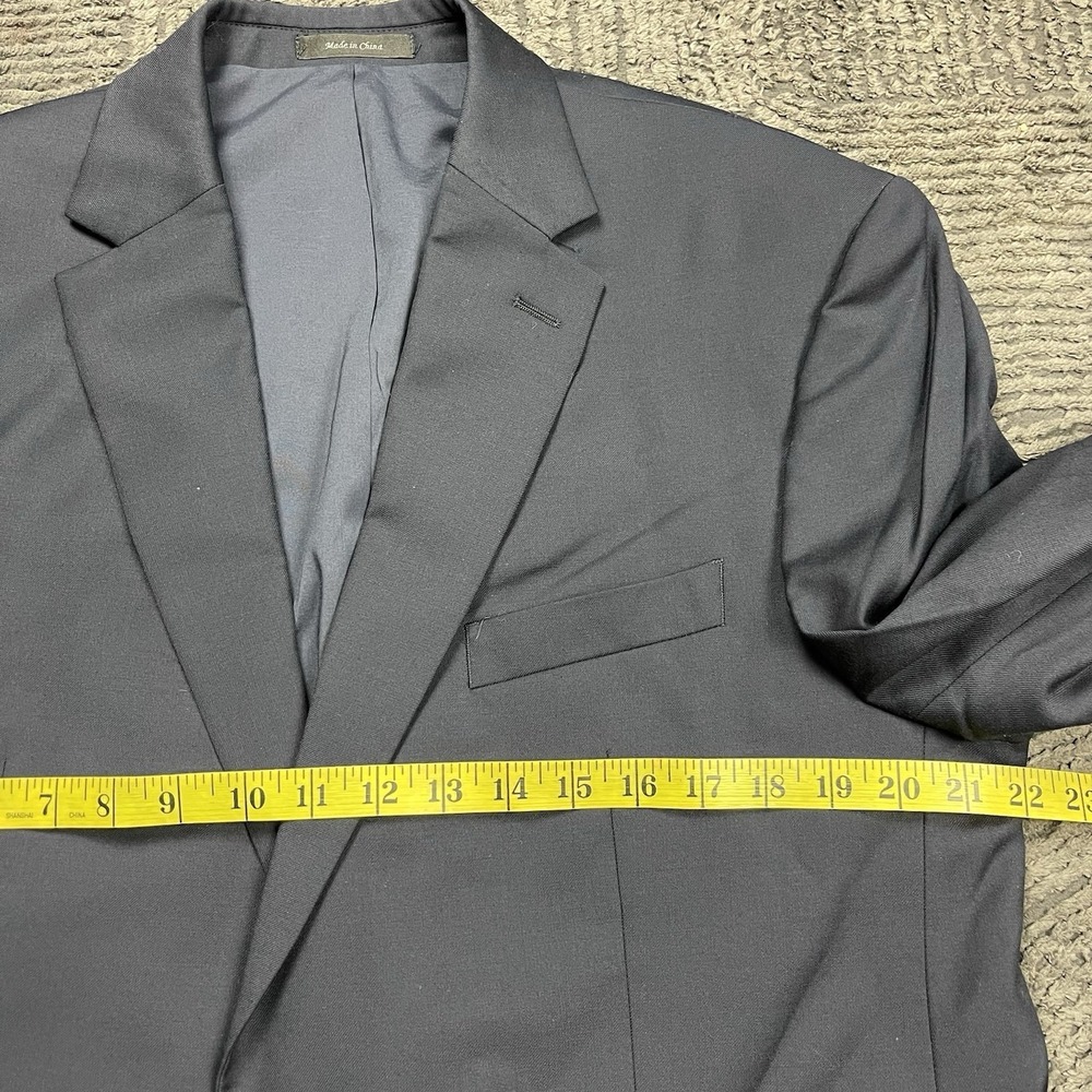 Lauren Ralph Lauren Blazer 44R Navy Blue 100% Wool Gold Buttons Sport Coat - Picture 6 of 10